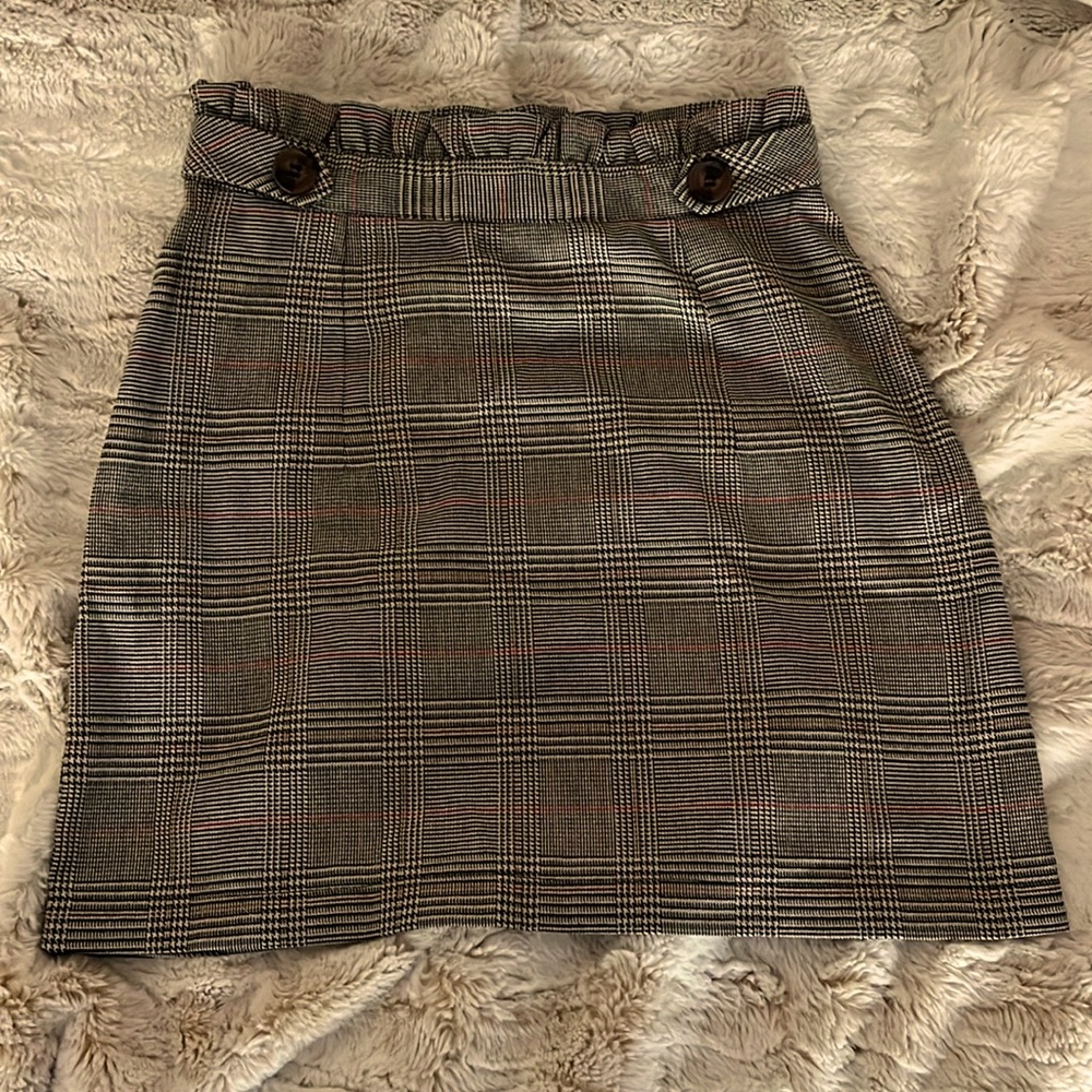 plaid miniskirt size 4